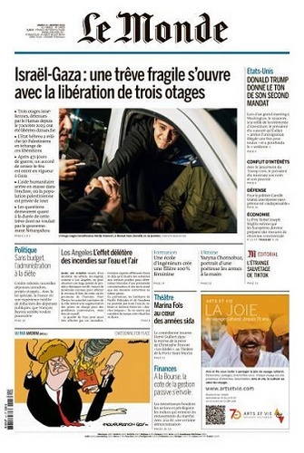 Jaquette de Le Monde du 21.01.2025