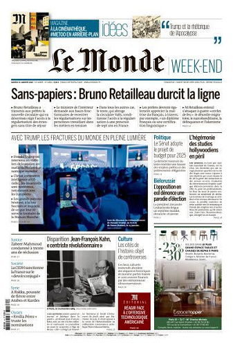 Jaquette de Le Monde & Le Mag du 25.01.2025