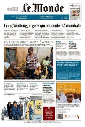 Jaquette de Le Monde du 31.01.2025
