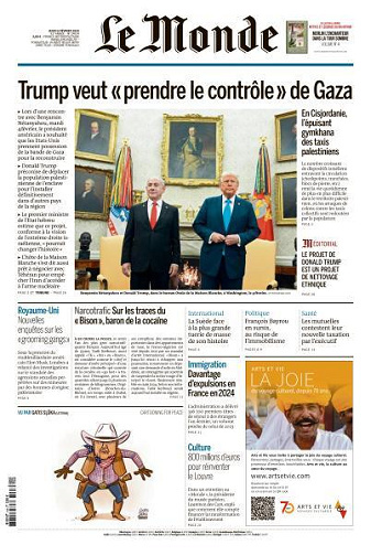 Jaquette de Le Monde du 06.02.2025