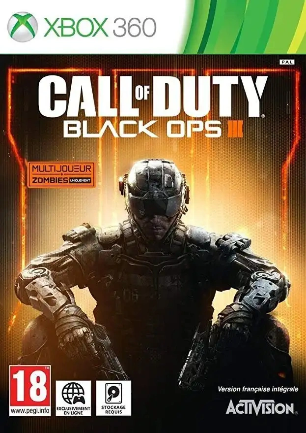 Jaquette de Call Of Duty Black Ops III XBOX360