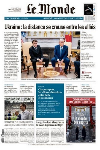 Jaquette de Le Monde du 26.02.2025