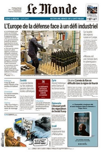 Jaquette de Le Monde du 12.03.2025