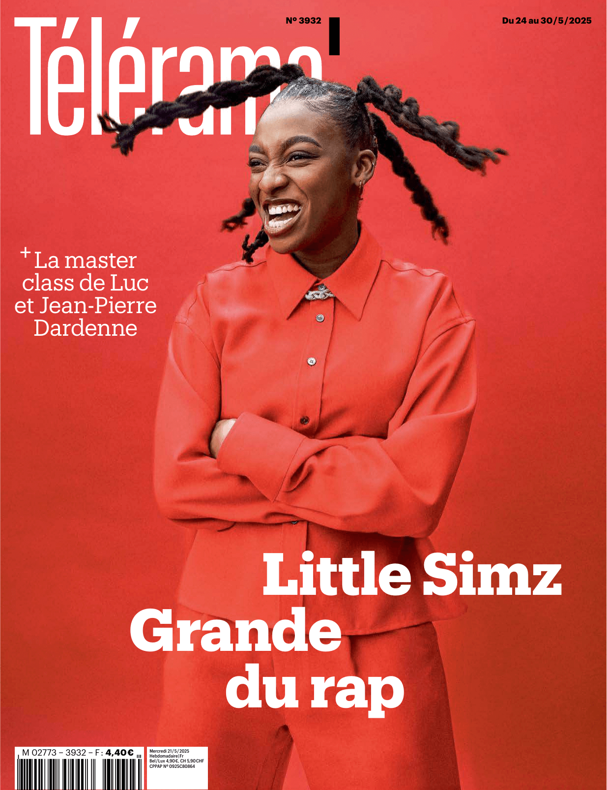 Jaquette de Telerama 3932.21 Mai 2025
