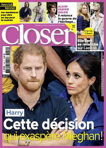 Jaquette de Closer N.1056.05 Septembre 2025