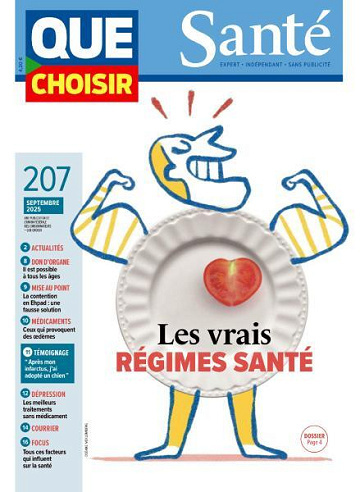 Jaquette de Que Choisir Santé N.207 Septembre 2025