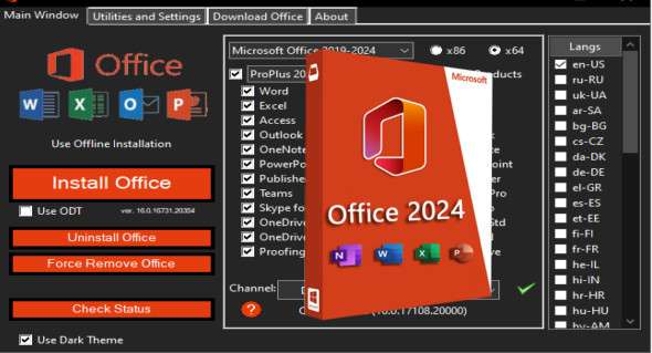 Jaquette de Microsoft Office Professional Plus 2024 v2408.17932.20496.x64