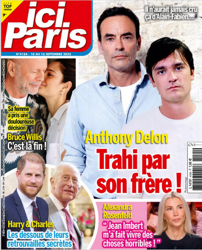 Jaquette de Ici Paris - 10 Septembre 2025