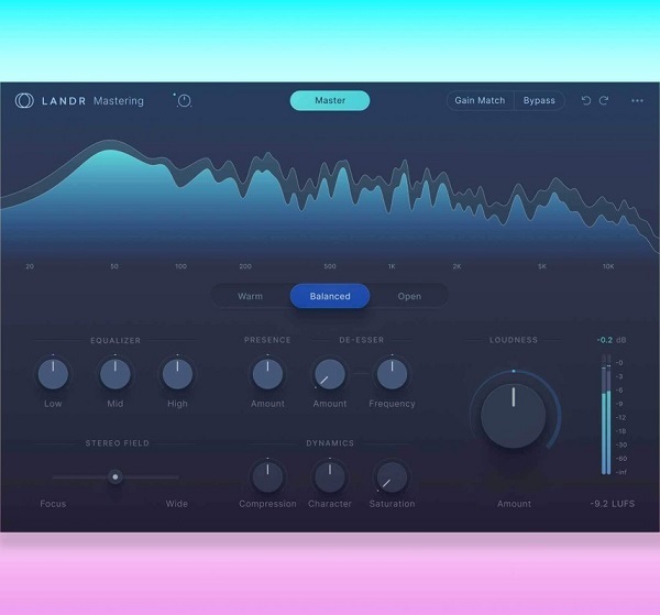 Jaquette de LANDR Mastering Plugin PRO v1.1.34