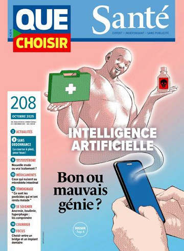 Jaquette de Que Choisir Santé N.208 Octobre 2025
