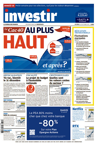 Jaquette de Investir N.2703.25 Octobre 2025
