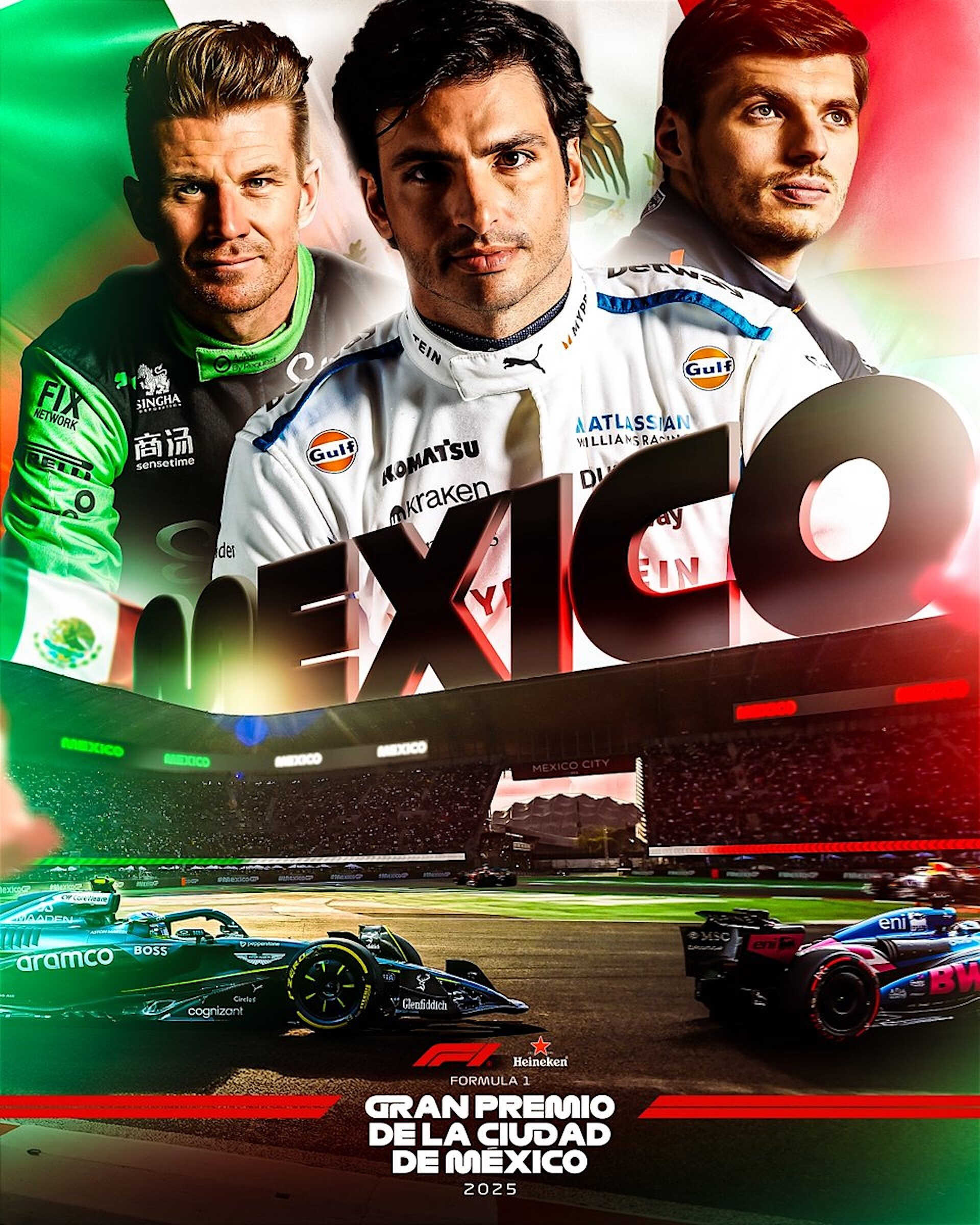 Jaquette de F1 Course+Podium GP Mexique R20