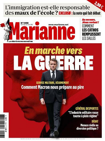 Jaquette de Marianne N.1498.27 Novembre 2025