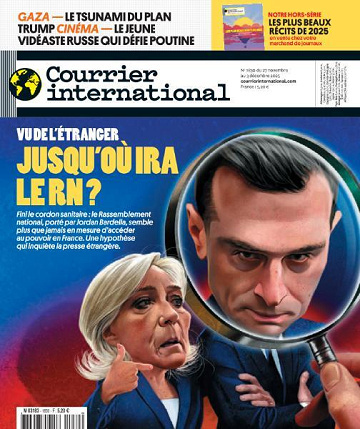 Jaquette de Courrier International 1830.27 Novembre 2025