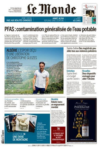 Jaquette de Le Monde du Vendredi 5 Décembre 2025