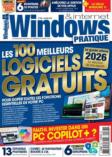 Jaquette de Windows.&.Internet Pratique N.168 Janvier 2026