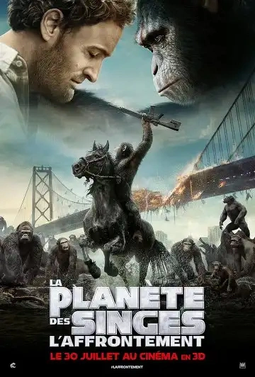 Jaquette de La planète des singes : l'affrontement