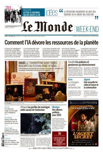 Jaquette de Le Monde.+.Le Mag du Samedi 27 Décembre 2025