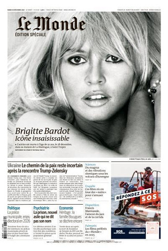 Jaquette de Le Monde du Mardi 30 Décembre 2025