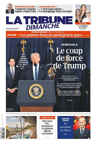 Jaquette de La Tribune Dimanche - 4 Janvier 2026