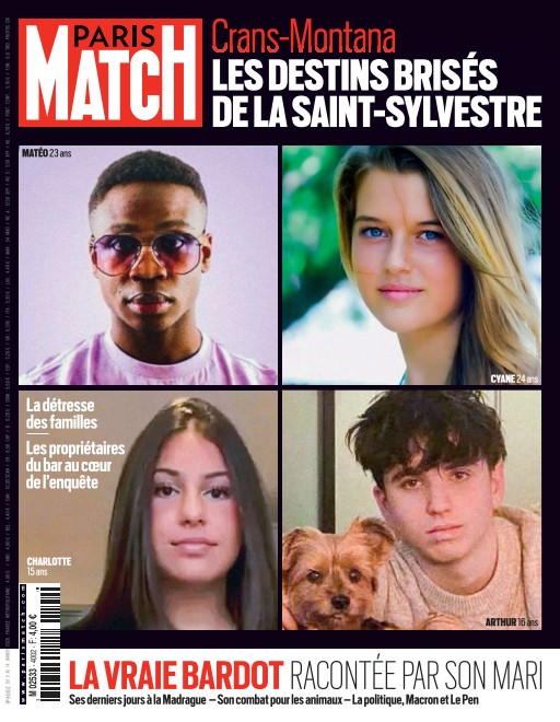 Jaquette de Paris Match N.4002.8 Janvier 2026