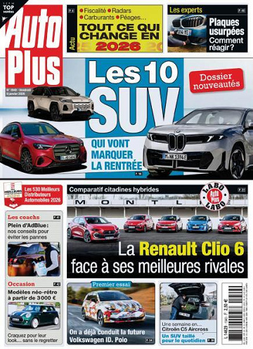 Jaquette de Auto Plus N.1949.9 Janvier 2026