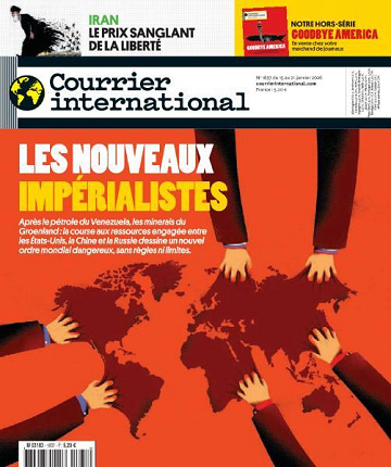 Jaquette de Courrier International 1837.15 Janvier 2026