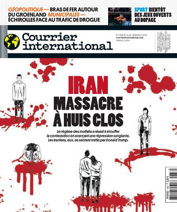 Jaquette de Courrier International 1838.22 Janvier 2026 FR.