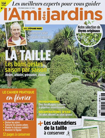 Jaquette de L'Ami des Jardins N.1183 Février 2026 FR.