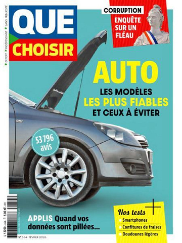 Jaquette de Que Choisir N.654 Février 2026 FR.