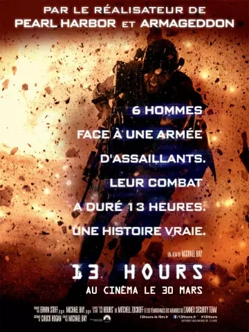 Jaquette de 13 Hours: The Secret Soldiers of Benghazi