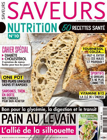 Jaquette de Saveurs Nutrition N.10 Janvier-Mars 2026