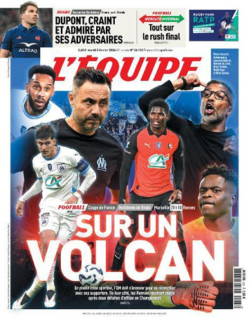 Jaquette de L’equipe du Mardi 3 Février 2026