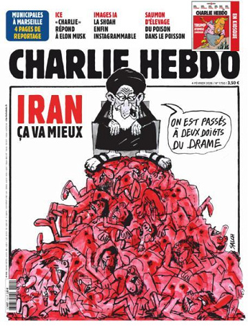 Jaquette de Charlie Hebdo N.1750.4 Février 2026