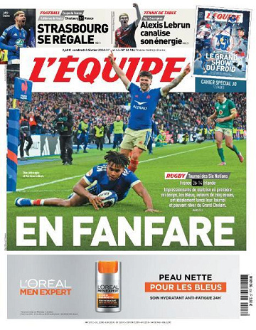 Jaquette de L’equipe N.26106 du Vendredi 6 Février 2026