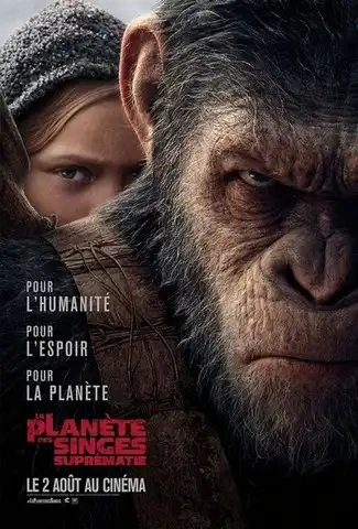 Jaquette de War for the Planet of the Apes
