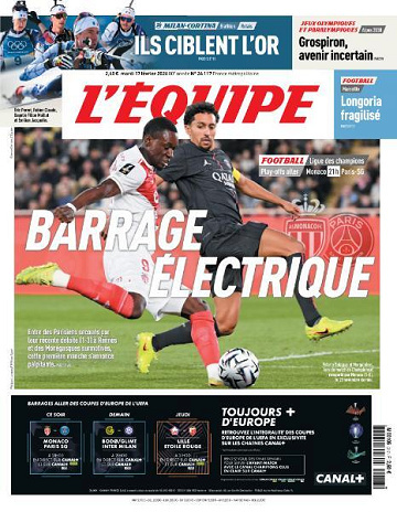 Jaquette de L’equipe N.26117 du Mardi 17 Février 2026