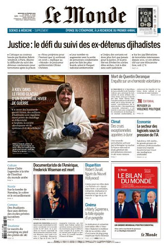 Jaquette de Le Monde N.25236 du Mercredi 18 Février 2026