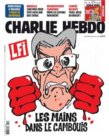Jaquette de Charlie Hebdo N.1752.18 Février 2026