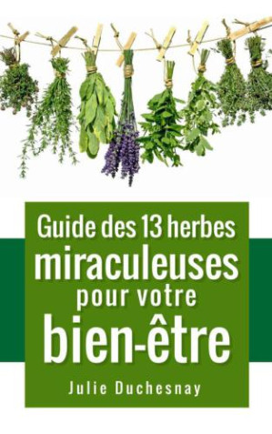 Jaquette de Guide des 13 herbes miraculeuses pour votre bien-être - Julie Duchesnay