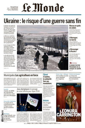 Jaquette de Le Monde N.25241 du Mardi 24 Février 2026