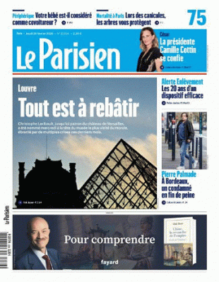 Jaquette de Le Parisien / Aujourd'hui en France du Jeudi 26 Février 2026