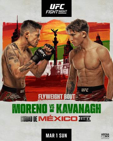Jaquette de UFC FIGHT NIGHT 268 MORENO VS KAVANAGH