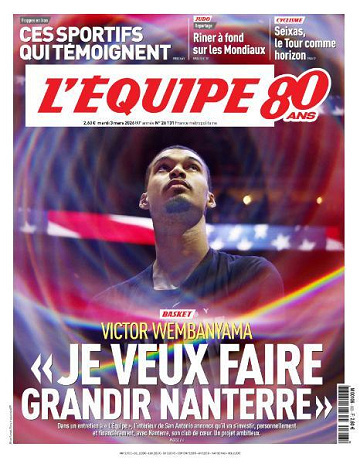 Jaquette de L’equipe N.26131 du Mardi 3 Mars 2026