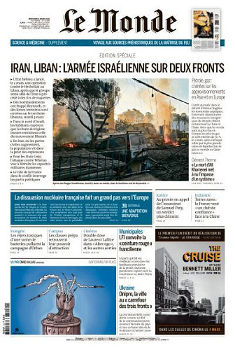Jaquette de Le Monde N.26248 du Mercredi 4 Mars 2026