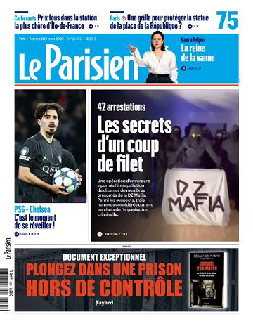 Jaquette de Le Parisien Mercredi 11 Mars 2026