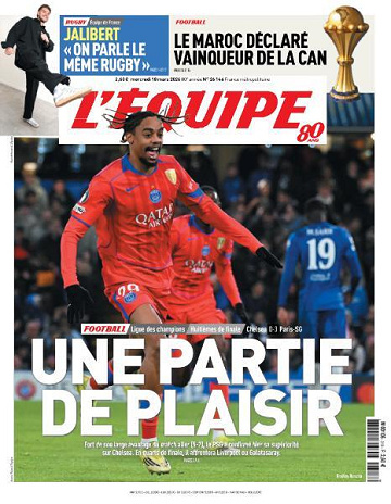 Jaquette de Lequipe N.26146 Du Mercredi 18 Mars 2026 FR.