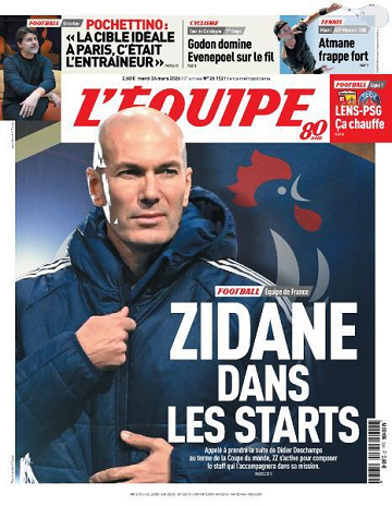 Jaquette de Lequipe N.26152 Du Mardi 24 Mars 2026 FR.
