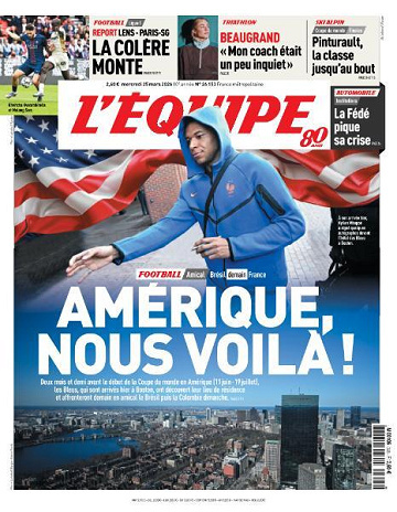 Jaquette de Lequipe N.26153 Du Mercredi 25 Mars 2026 FR.