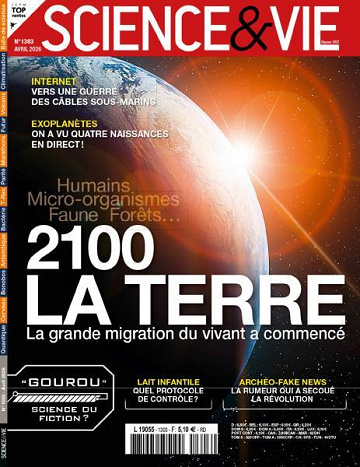 Jaquette de Science et Vie N.1303 Avril 2026 FR.